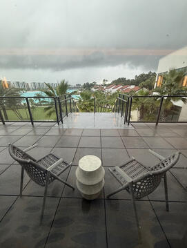 Conrad Hotel, View from Conference Rooms Concourse