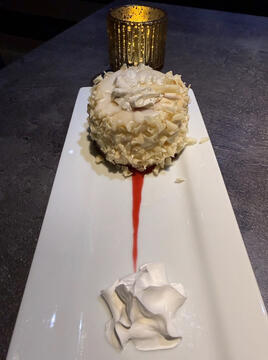 White Chocolate Cheesecake, Shark Underwater Grill