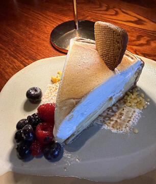 Keylime Pie with mango coulis, A Land Remembered at the Rosen Shingle Creek resort