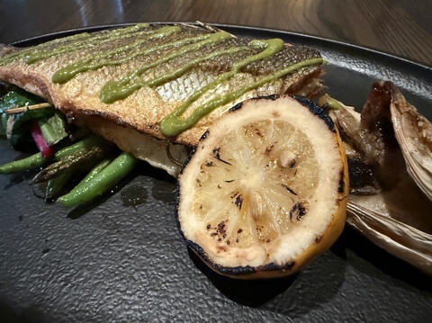 Branzino e Salsa Verde, Ravello at the Four Seasons Resort Branzino e Salsa Verde, Ravello at the Four Seasons Resort